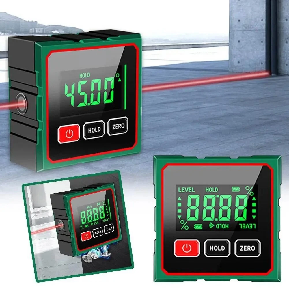 CZDang Digital Inclinometer | 4-Sided Magnetic Angle Finder with 1.8 Screen & Type-C Charging - Image 3