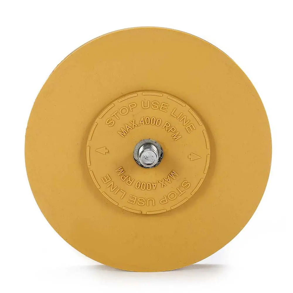 Professional 4 Inch Rubber Eraser Wheel | Air Tire Buffer Glue Remover for Electric Drill - Image 5
