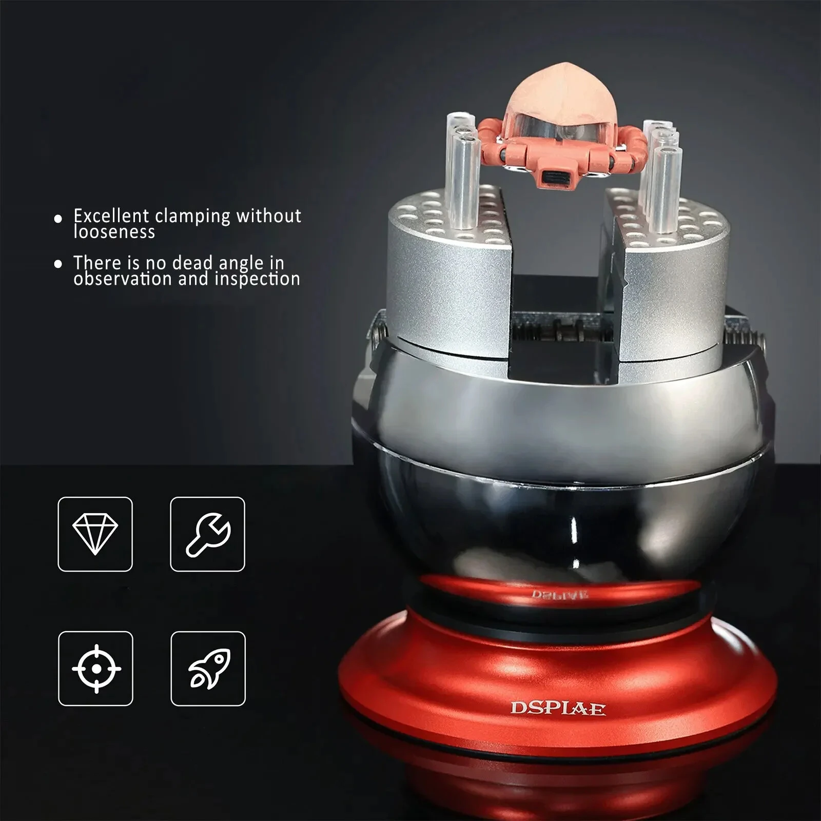 AT-SV Omnidirectional Spherical Vise - 360° Rotation CNC Precision Steel Clamp for Woodworking & Crafts - Image 3