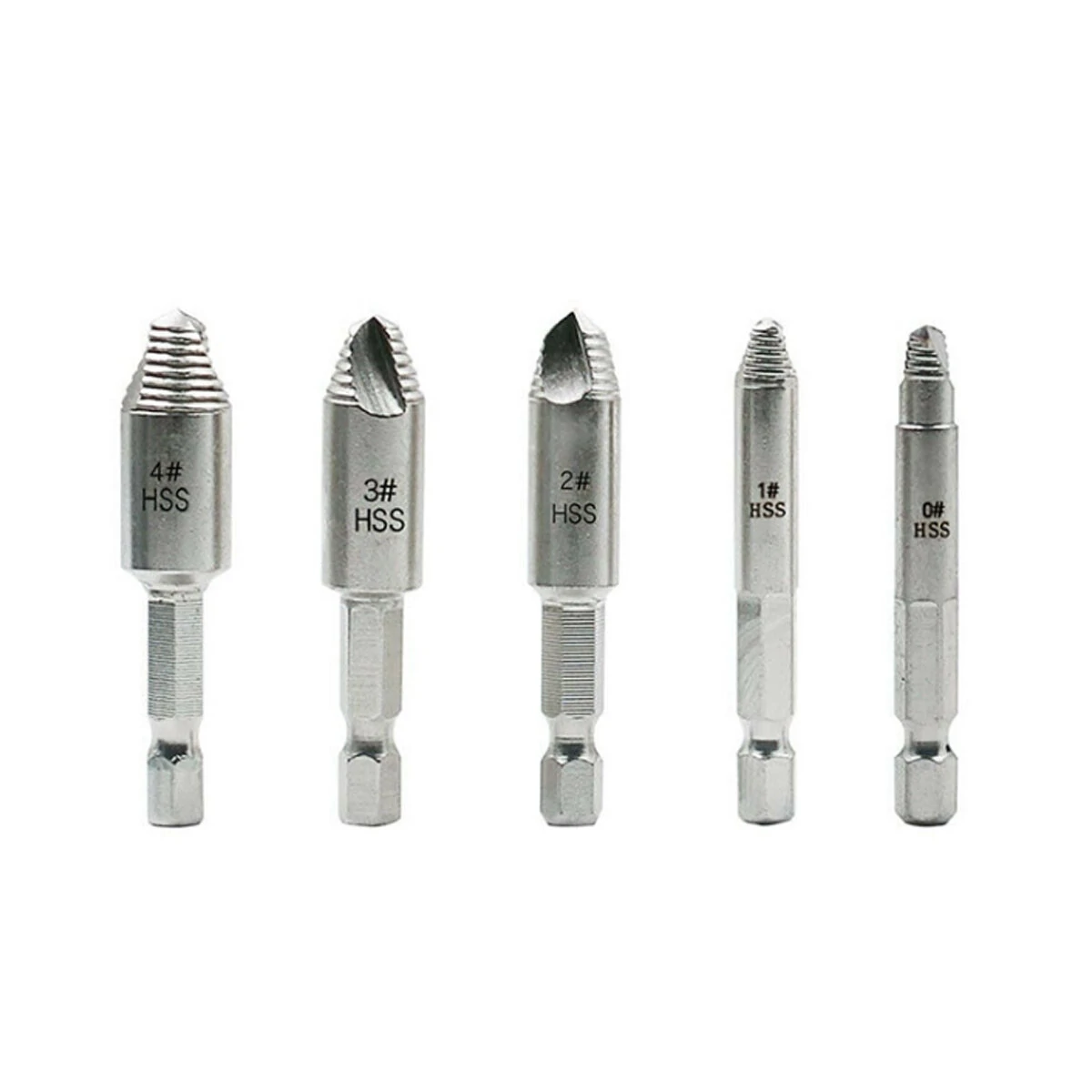 Cobalt Left Hand Drill Bit - 10Pcs Screw Extractor for Broken Bolt Removal - Image 4
