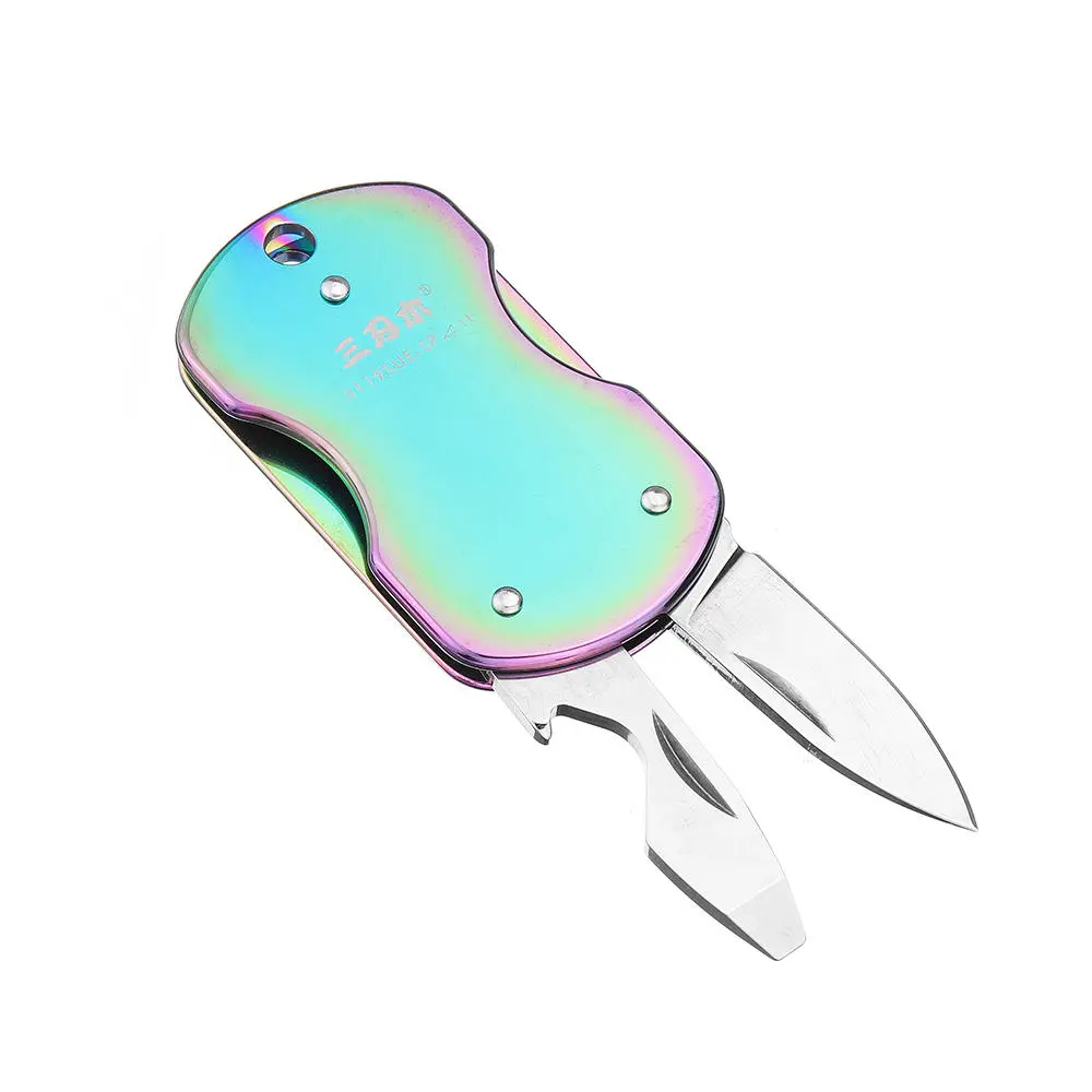Sanrenmu 3-Blade Multifunction Tool | Mini Folding Bottle Opener for Camping EDC - Image 4