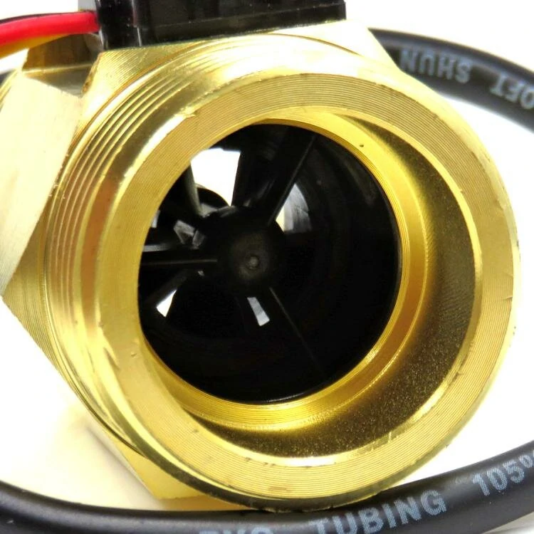 1 Inch Water Flow Sensor | DN25 Brass Turbine Flowmeter | Hall Sensor Switch Industrial Water Meter - Image 4