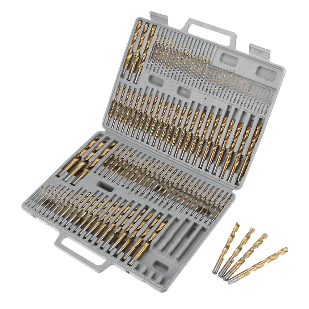 Drillpro 115pcs Titanium Drill Bit Set | 1/16-1/2 Inch | For Wood & Metal - Image 2