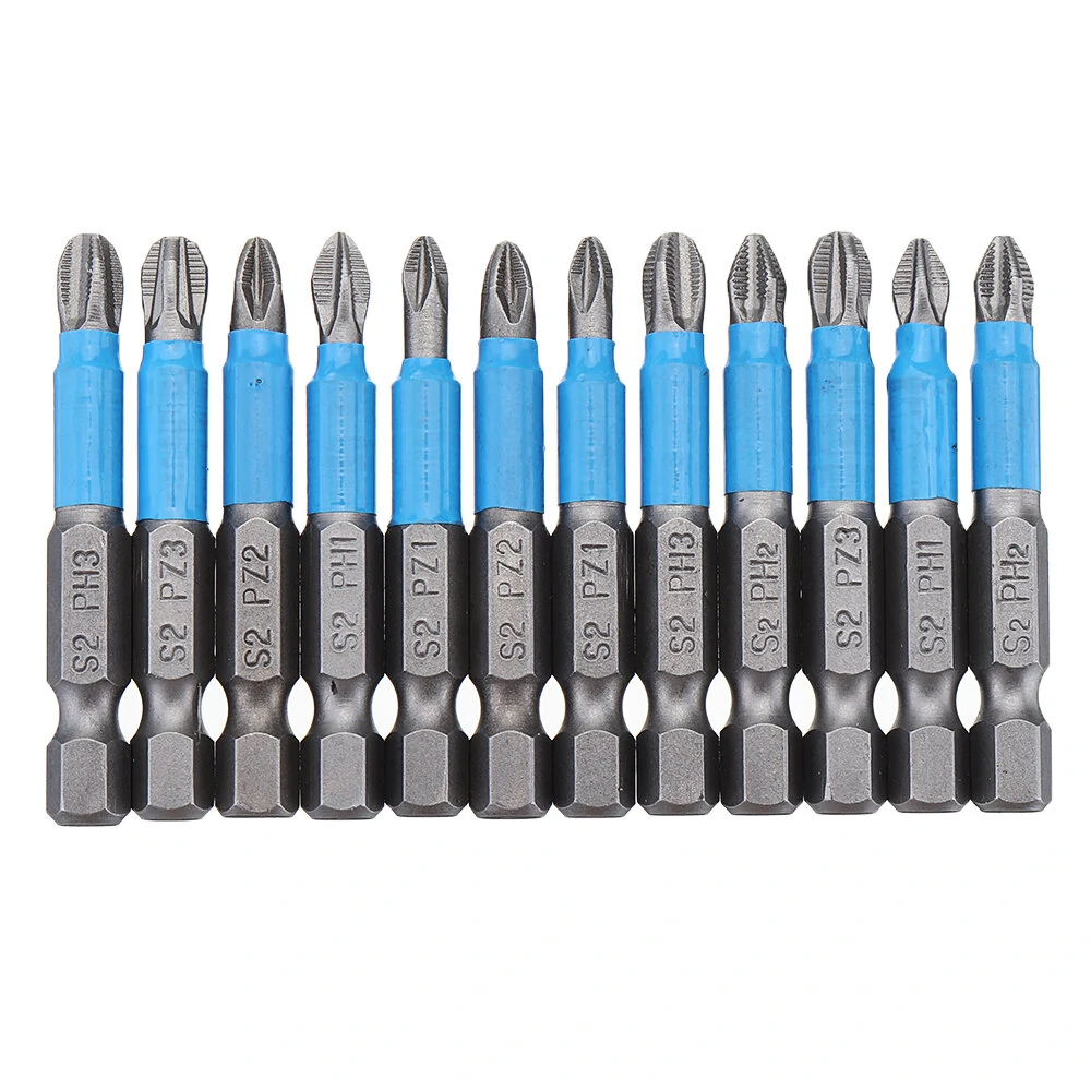 Drillpro 12pcs 1/4 Inch Hex Impact Screwdriver Bits | PH2 Phillips Magnetic Anti-Slip - Image 3