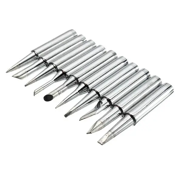 AOYUE YIHUA 936 Soldering Iron Tips - 10pcs 900M-T + 1 Casing | Lead-Free - Image 2