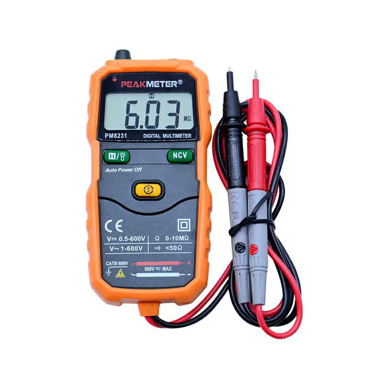 PeakMeter PM8231 NCV Multimeter - Intelligent Digital Multimeter with Strap & Light - Image 2