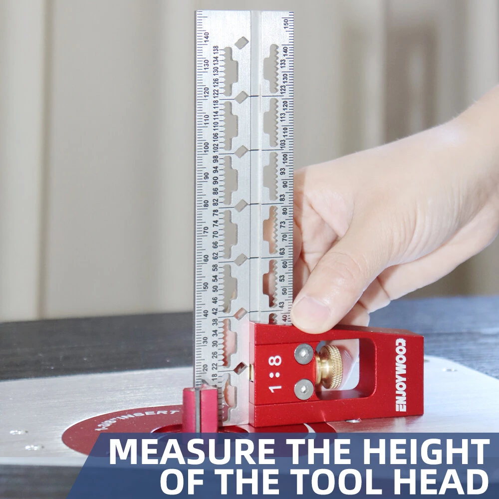 ENJOYWOOD Dovetail Marker Gauge - 45/90 Degree Angle Ruler & Scriber | Stainless Steel Woodworking Tool - Image 2