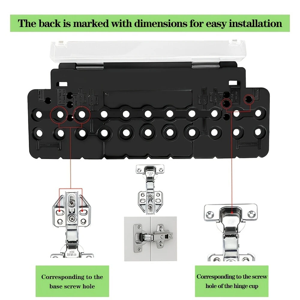 Kreg Pocket Hole Jig - Cabinet Door Hinge Template with Dual Drill Bit & Spring Pressure - Image 3