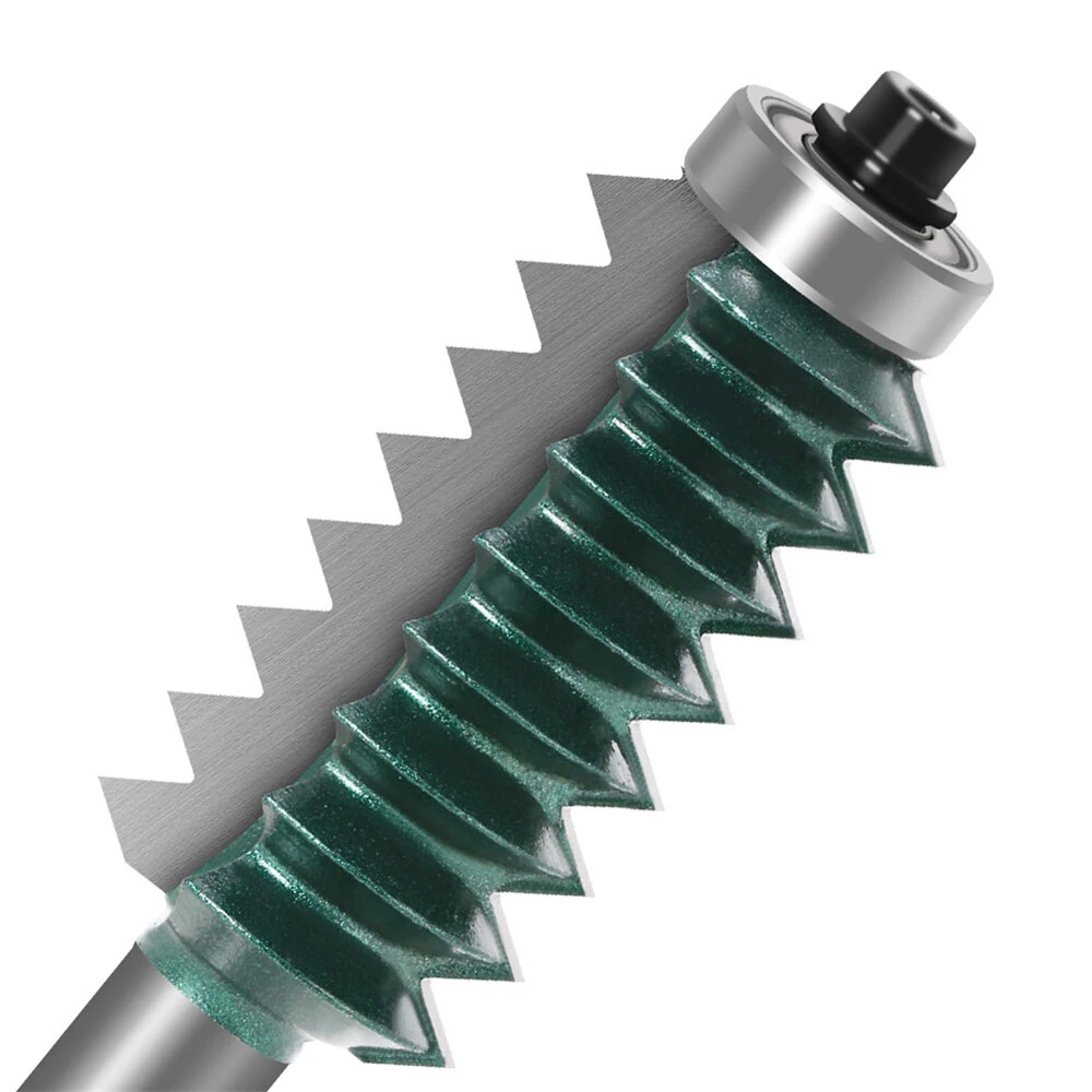Eagle America 12mm Shank Reversible Finger Joint Router Bit | with Bearing for DIY Furniture - Image 4