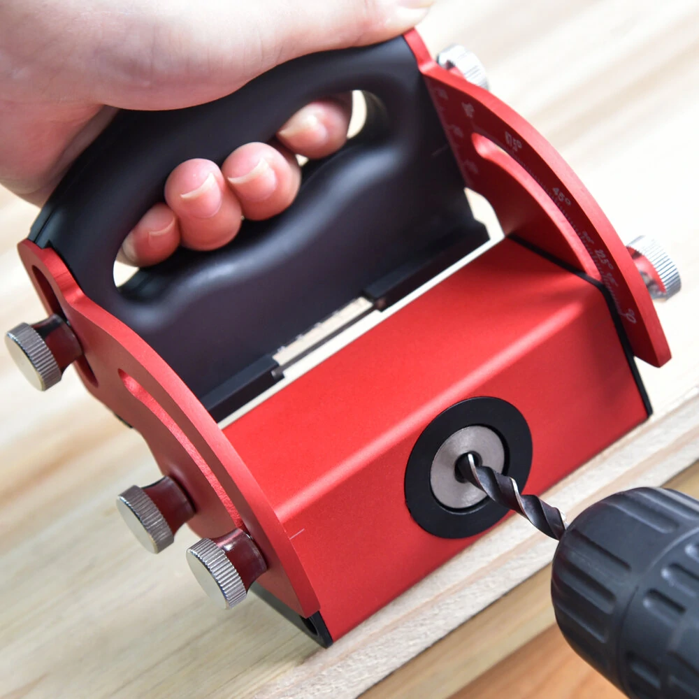 Aluminum Pocket Hole Jig - Wood Board Splicing Tool with Center Line Scribe - Image 3