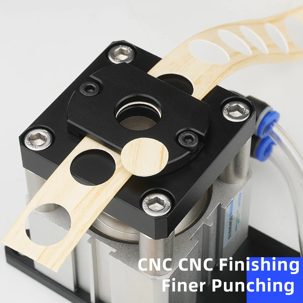 Ganwei 8/15mm 2-in-1 Edge Banding Hole Punch Machine | Pneumatic Leather & Woodworking Guide - Image 3
