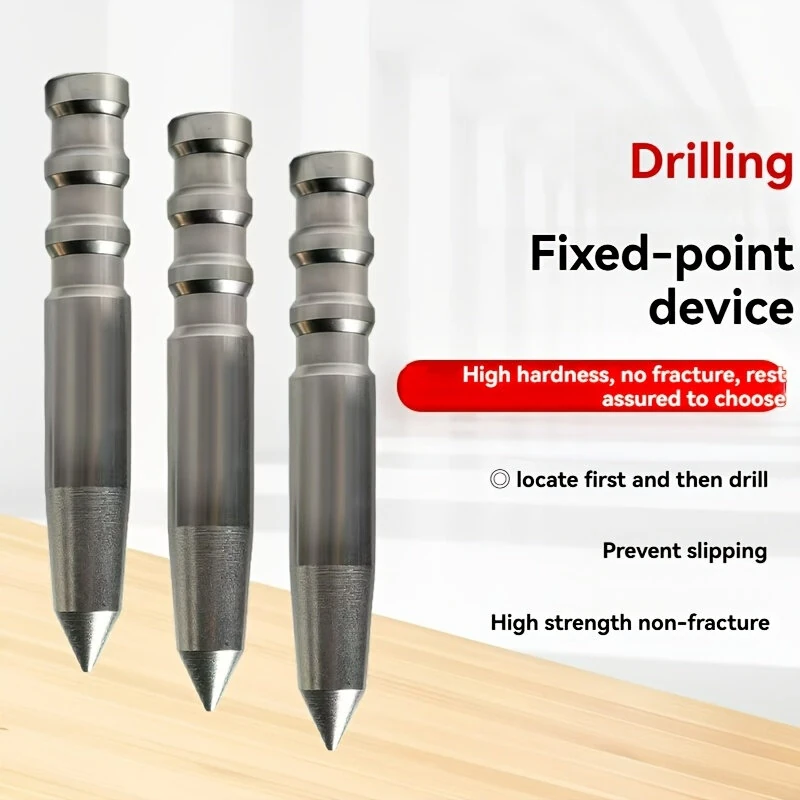 Manual Center Punch - High Hardness Steel Drill Guide & Locator Tool for Woodworking & Metalworking - Image 2