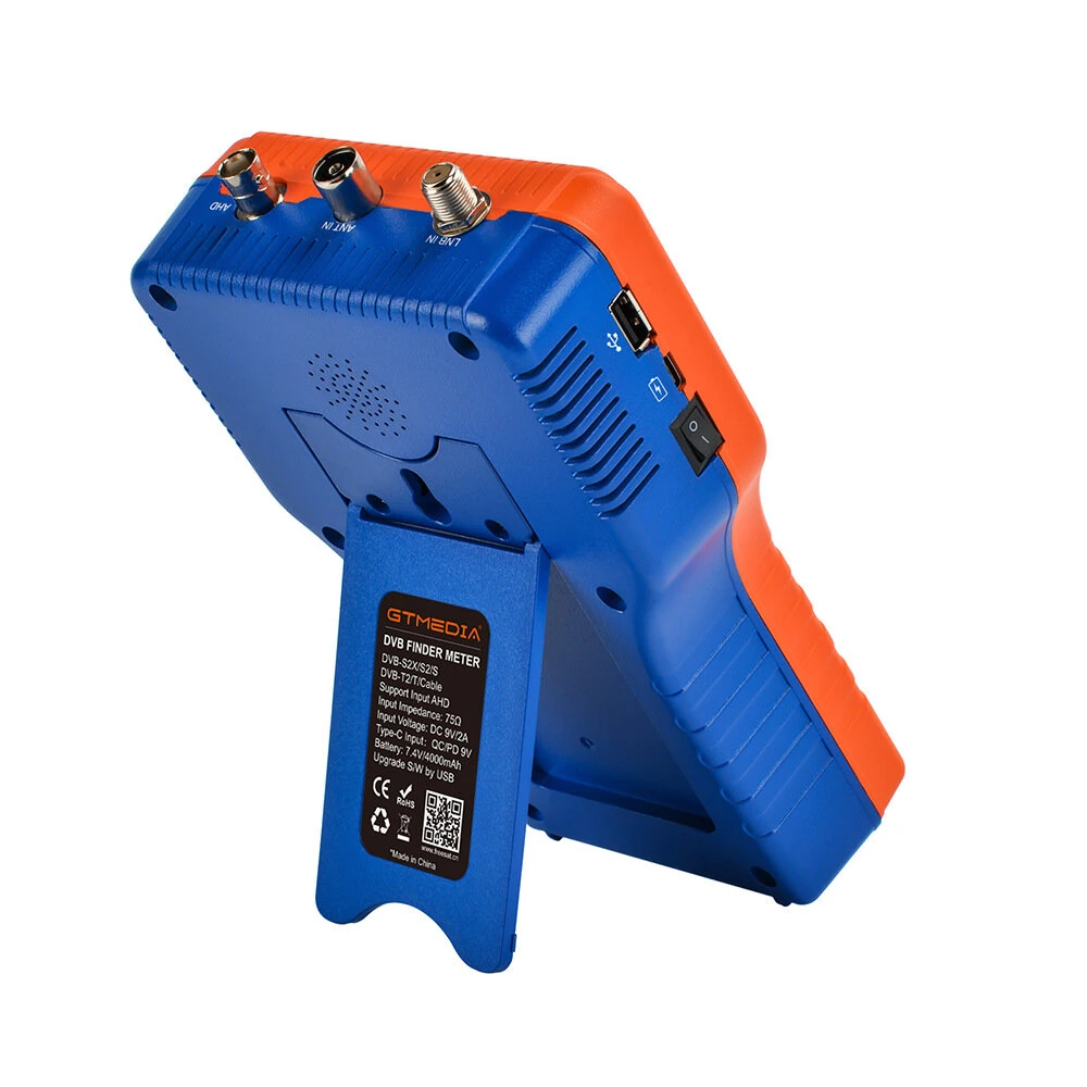 GTMEDIA V8 Finder Pro2 Satellite Finder - DVB-S2/T2/C Signal Meter with 4.3 LCD & 4000mAh Battery - Image 4