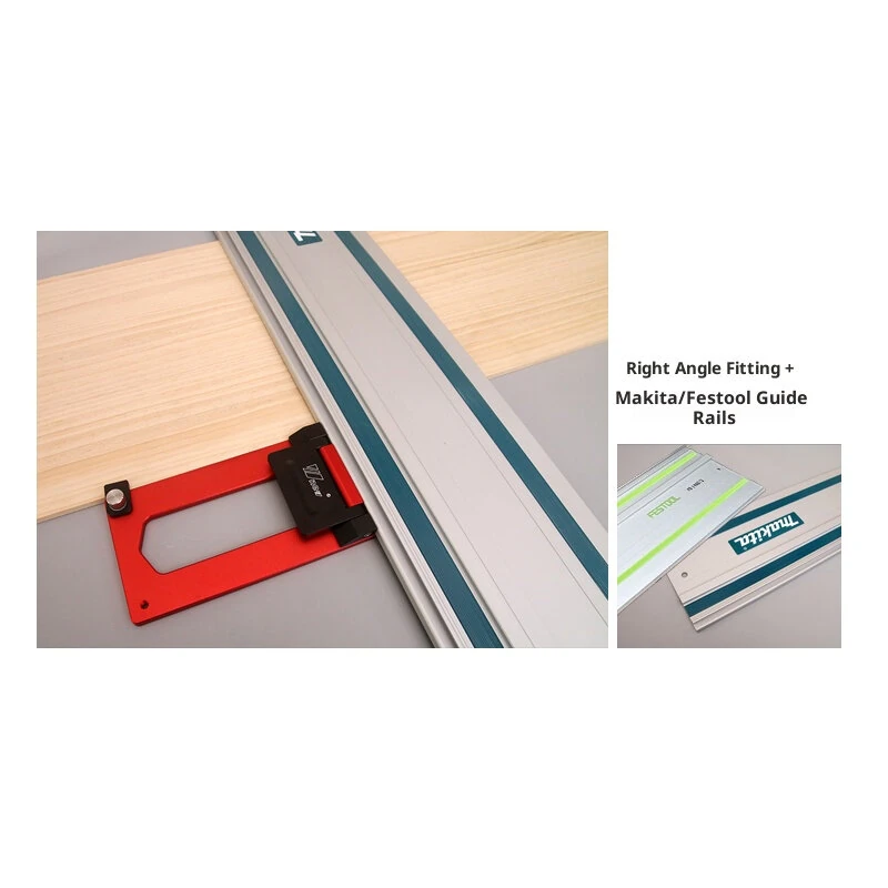 Wnew Track Saw Guide Rail Square - Quick Woodworking Cuts for Festool Rail - Image 3