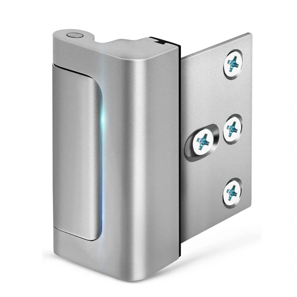 Aluminum Alloy Security Door Lock - Enhanced Protection | White/Black/Silver | Easy DIY Installation - Image 2
