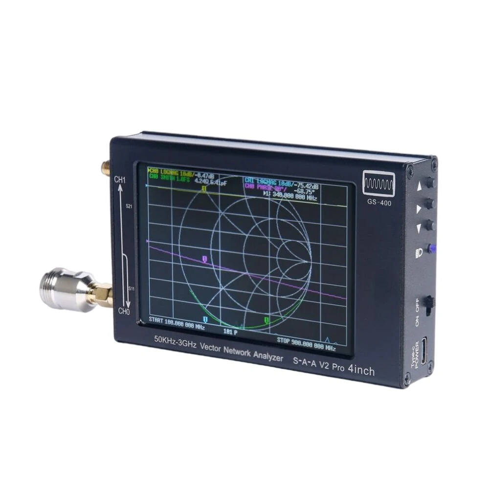 NanoVNA SAA2 GS-400 V2 | 4 Inch 3GHz Antenna Analyzer with Bluetooth & LCD - Image 2