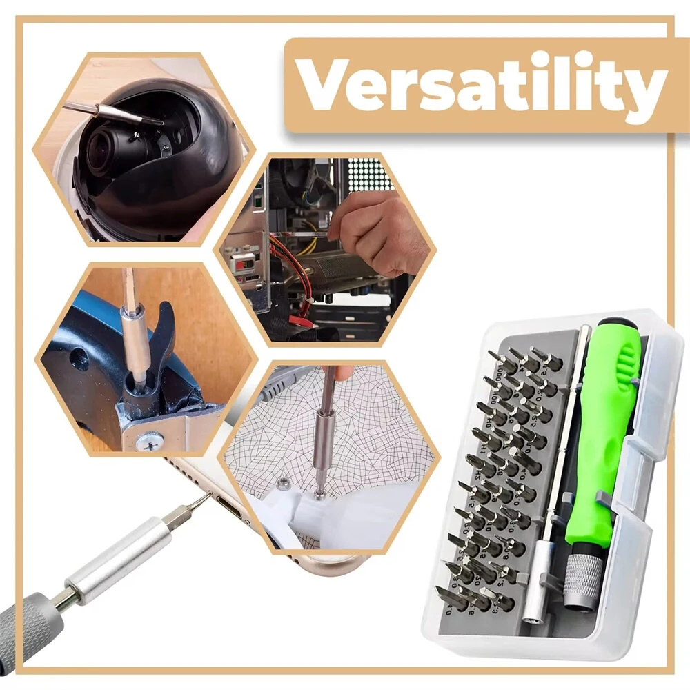 32-in-1 Precision Screwdriver Set | Magnetic Bits for Phones & Laptops - Image 3
