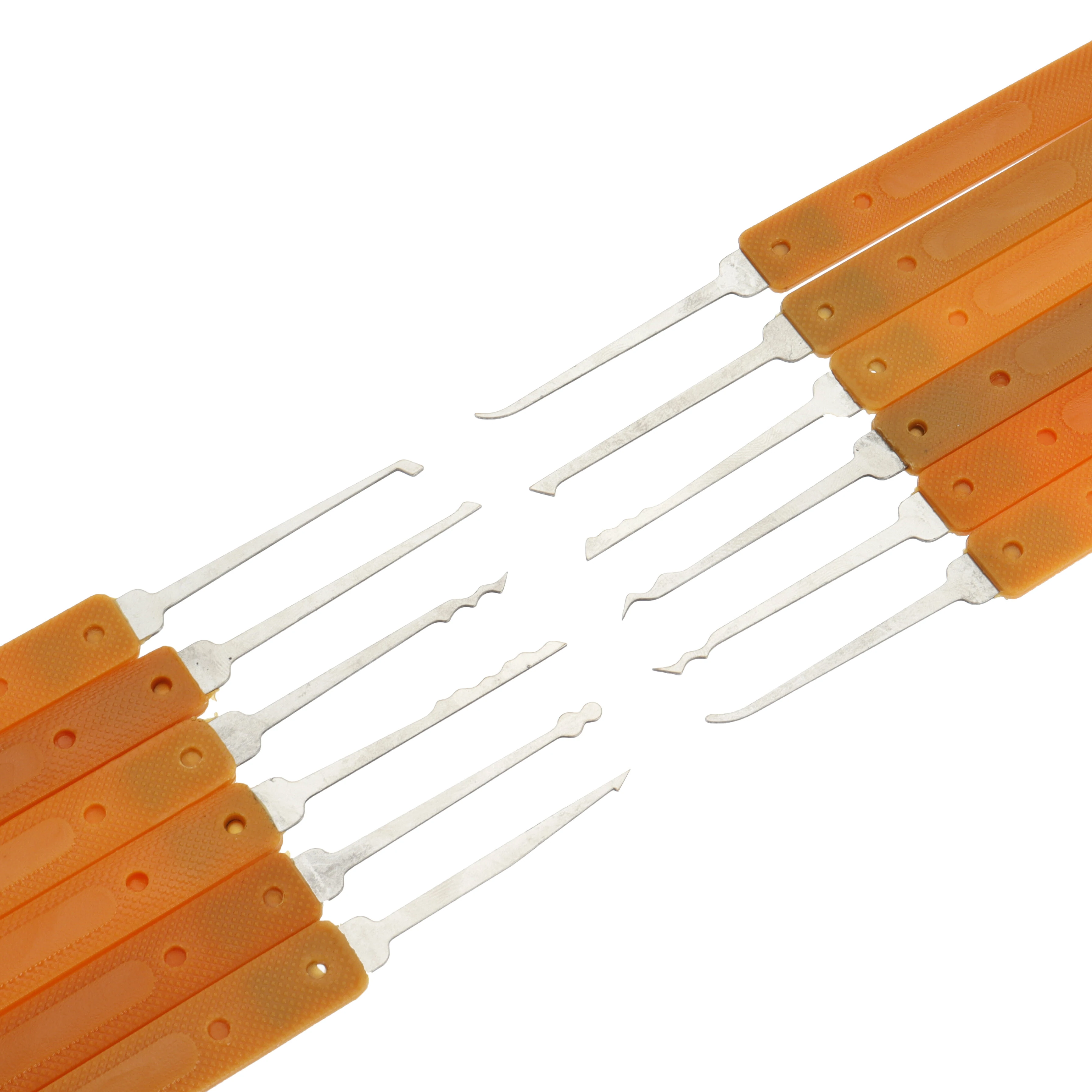 42PCS Orange Picks and Padlocks Set with Automatic Unlocking Gun | Aircraft Clips - Image 5