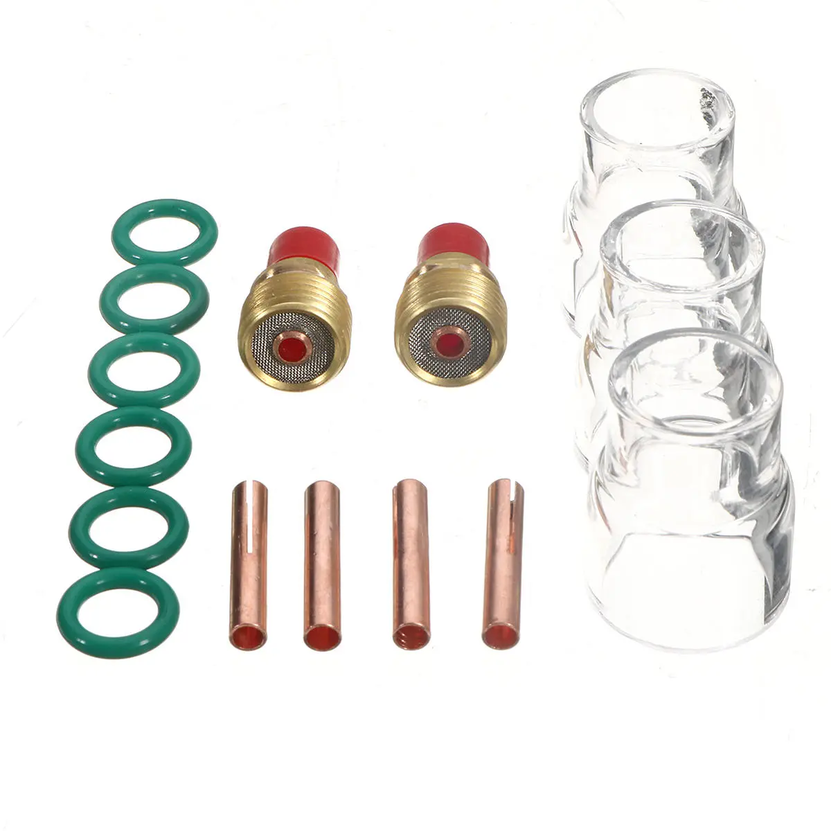 15Pcs TIG Welding Torch Gas Lens Kit - #12 Cup for WP-9/20/25 Series | 1/8inch - Image 2