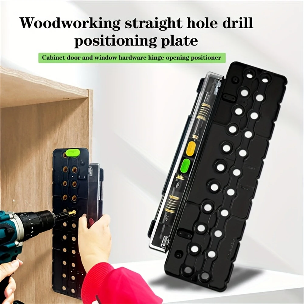Kreg Pocket Hole Jig - Cabinet Door Hinge Template with Dual Drill Bit & Spring Pressure - Image 2