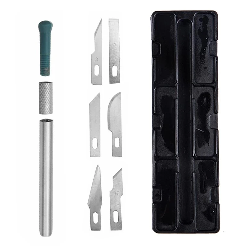 Non-Slip Metal Cutters Kit - 6 Blades for Engraving & DIY Craft Repair - Image 4