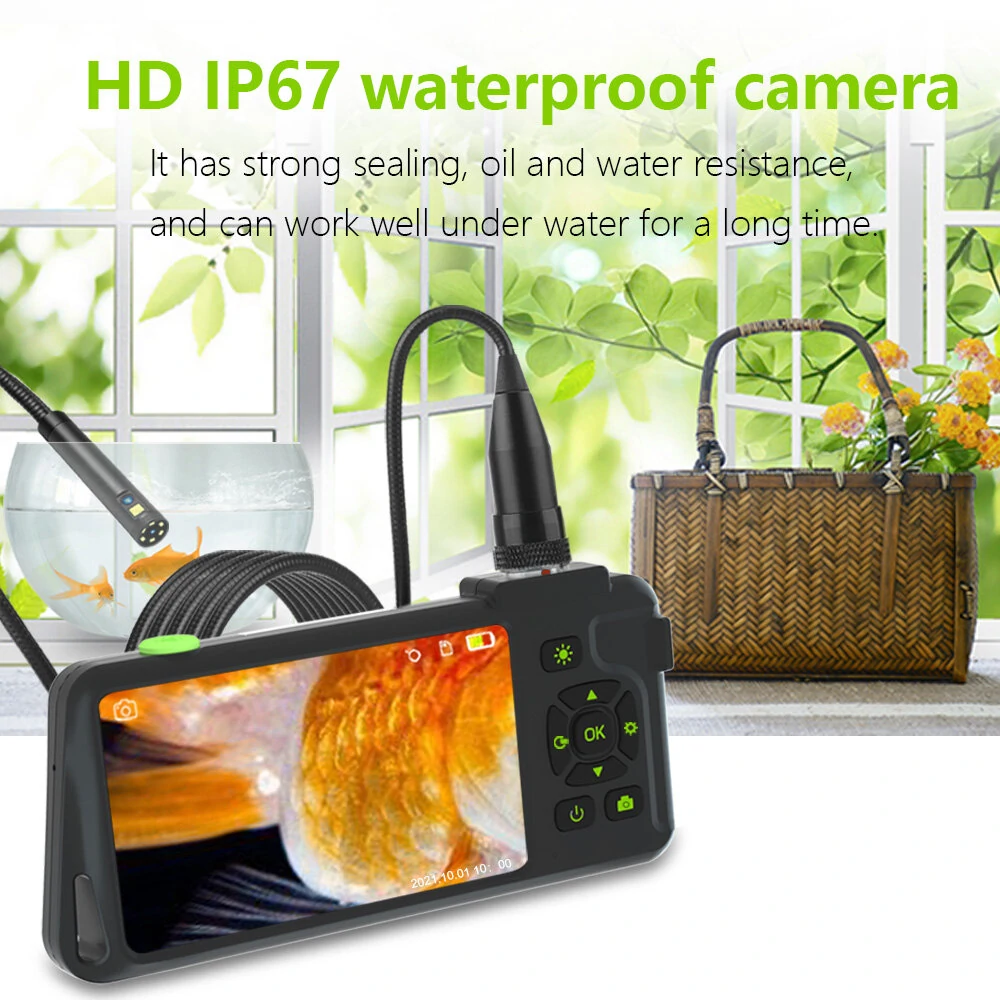 VISHRT 7.9mm Dual Lens Borescope | 4.5 IPS Color Screen | Waterproof Inspection Camera - Image 3