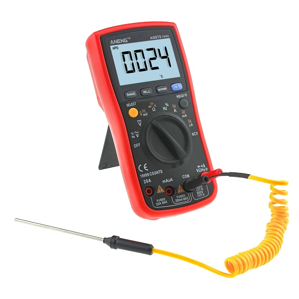 ANENG AN870 Digital Multimeter - True-RMS Auto-Ranging 19999 Counts NCV Tester - Image 2