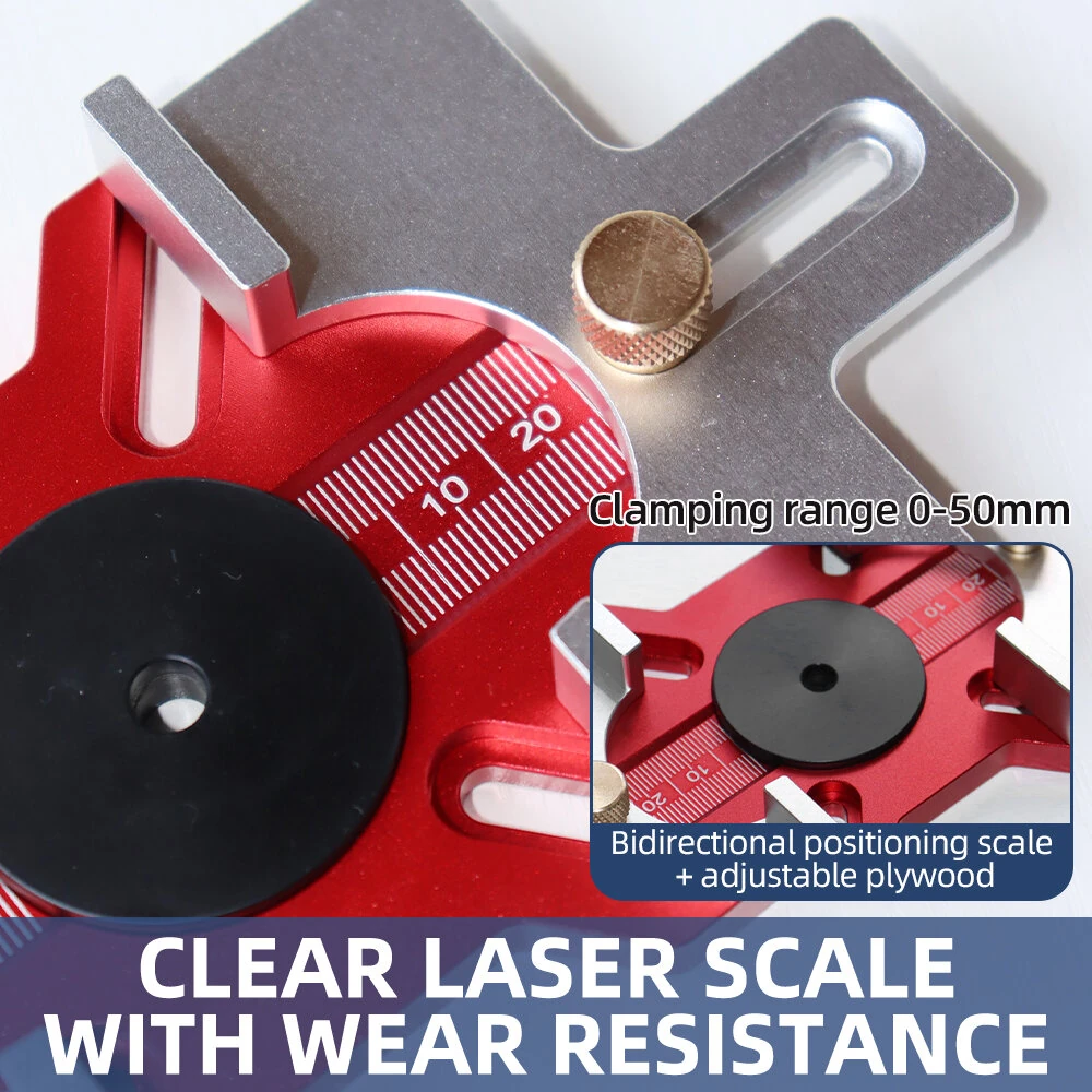 ENJOYWOOD 2-in-1 Router Jig | Adjustable Invisible Fastener & Mortising Template - Image 5