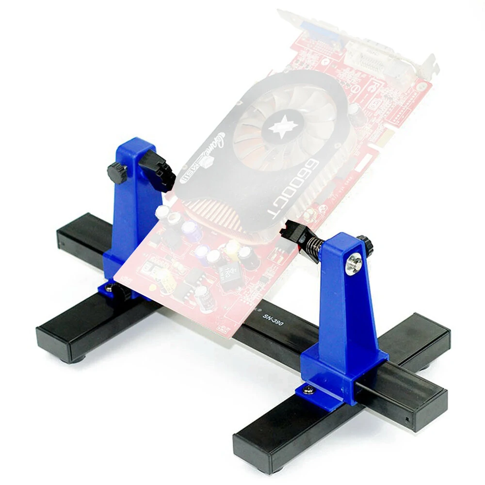 Adjustable PCB Holder - 360° Rotation, Fireproof Ceramic & Metal - Max 20cm Width - Image 5