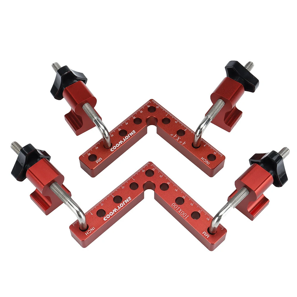 ENJOYWOOD 6PCS Right Angle Clamp - 90 Degree Positioning Tool & L-Shaped Splicing Fixture - Image 2