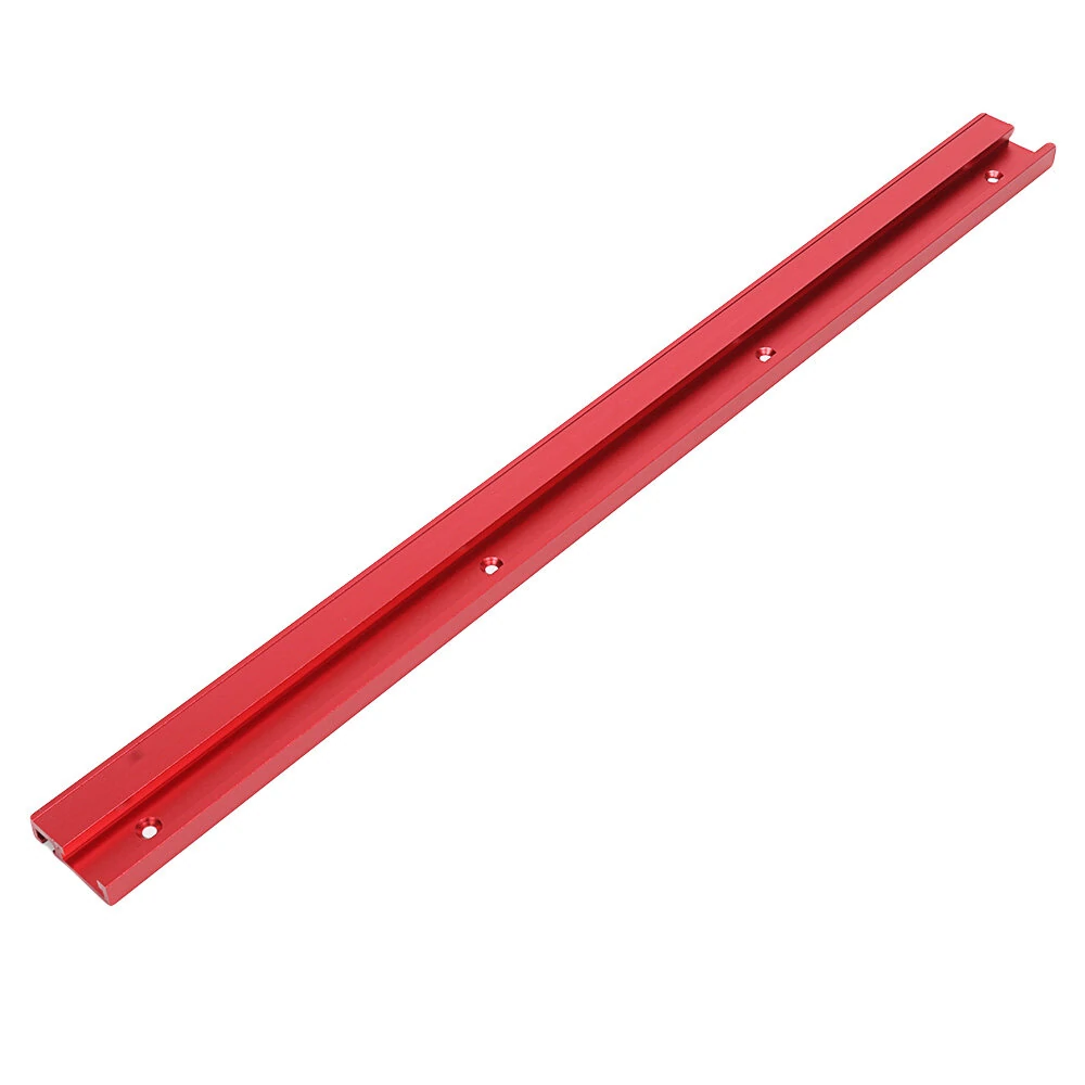 Red Aluminum Alloy T-Track - 45 Type 100-1220mm for Table Saw & Router Miter Gauge - Image 4