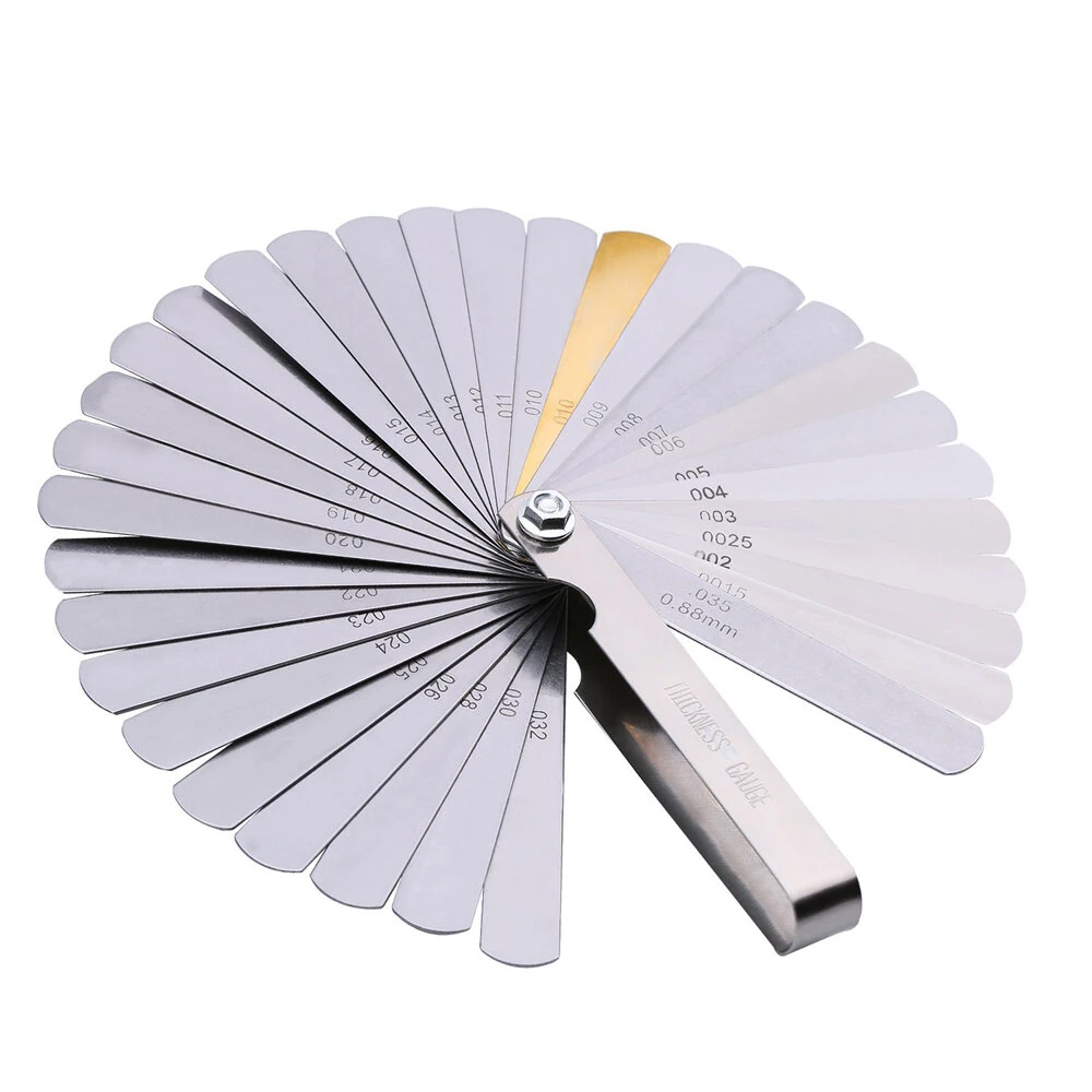 Stainless Steel Feeler Gauge Set - 32 Blades Metric & Imperial 0.04-0.88mm - Image 2