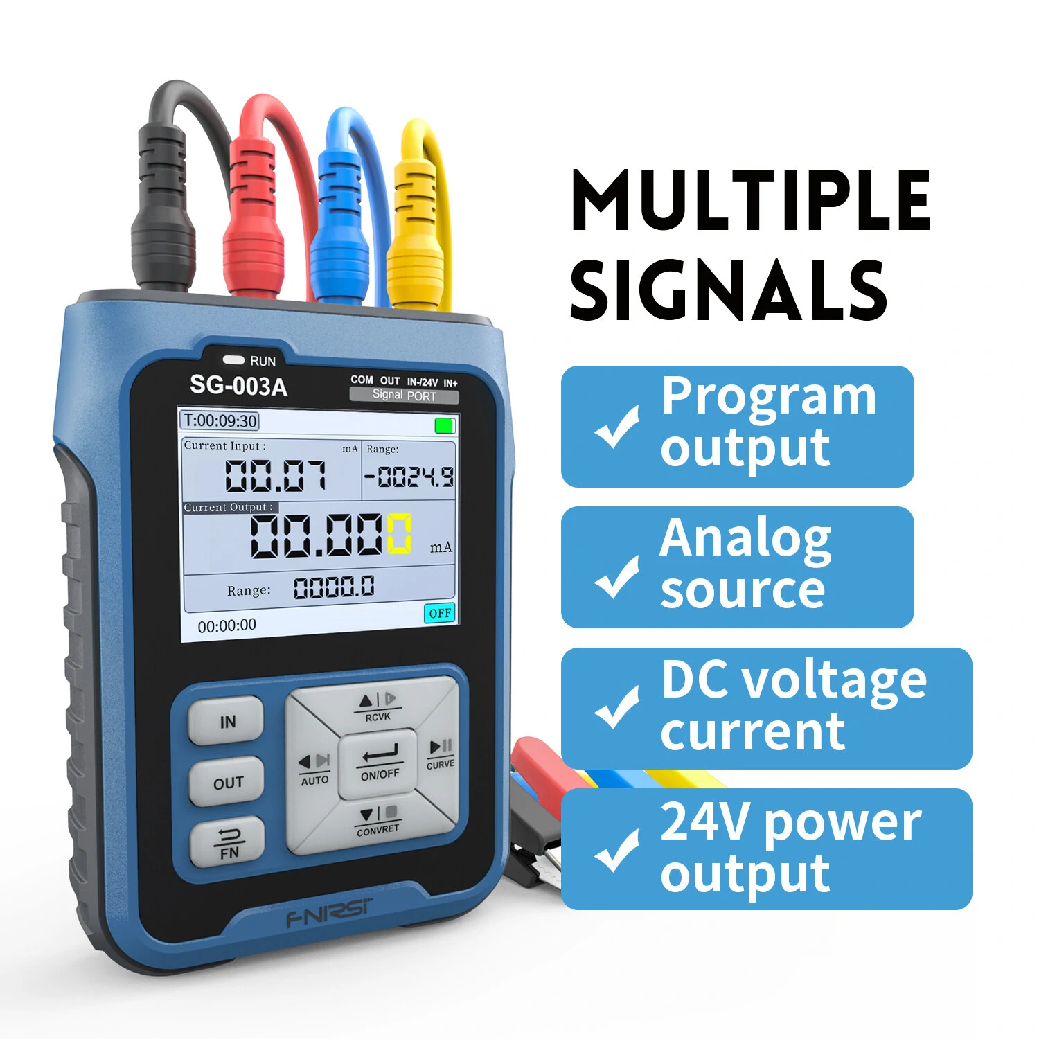 FNIRSI SG-003A Voltage Current Simulator | 0-24V 4-20mA Signal Generator Calibrator - Image 3