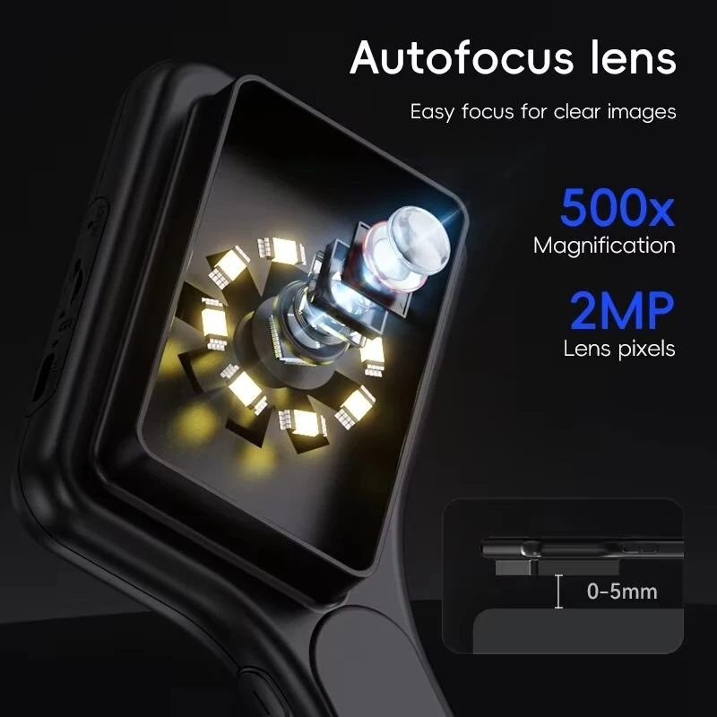 Handheld Digital Microscope 2MP 500X Magnification | AF Lens for Scientific Research & Repair - Image 4