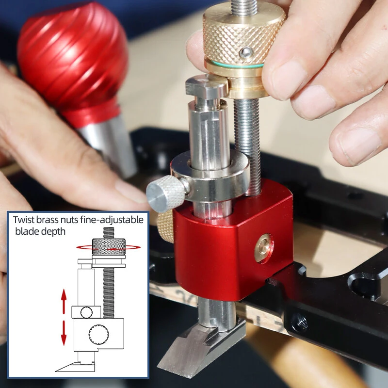 ENJOYWOOD Router Plane - Precision Depth Adjustment & Ergonomic Design - Image 5