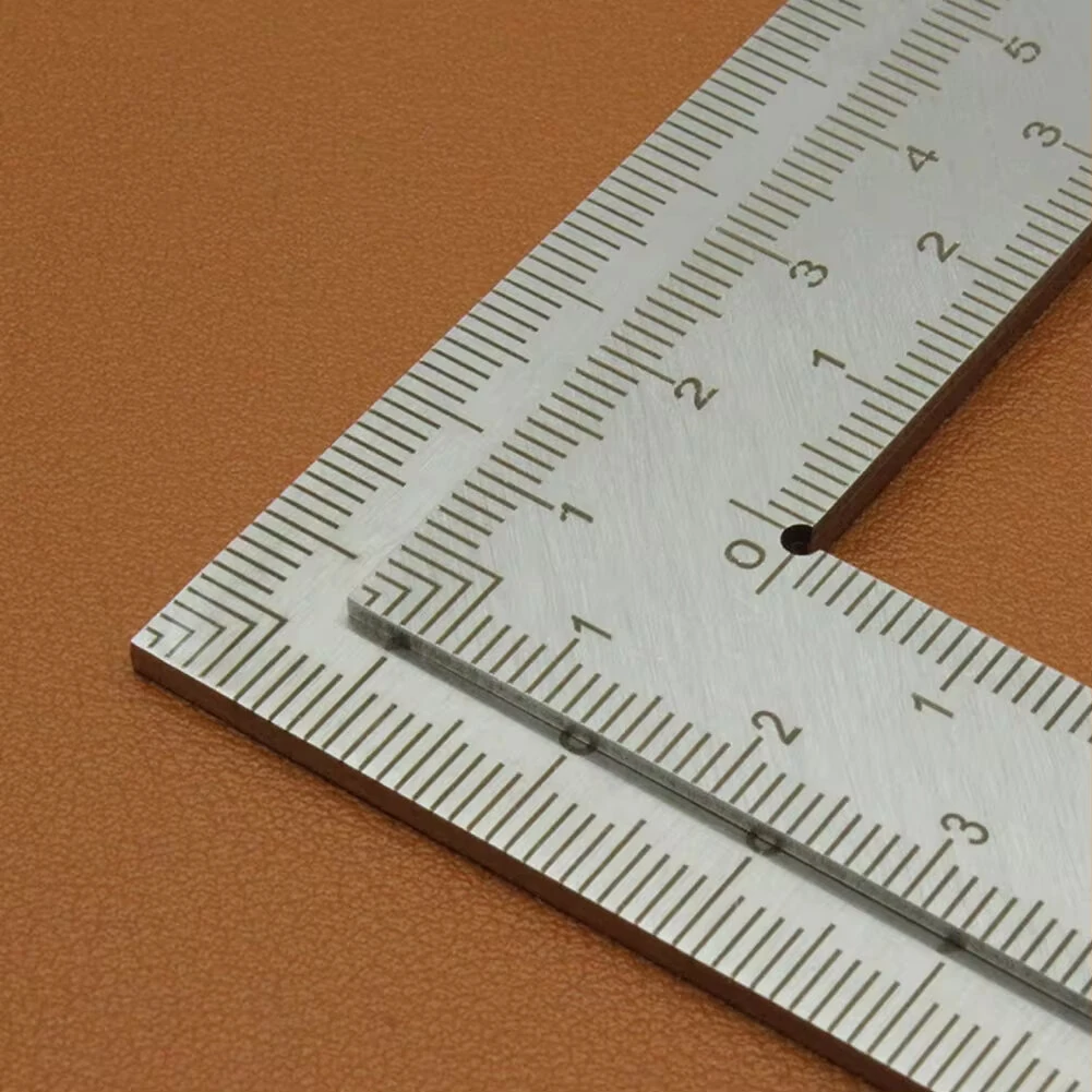 Stainless Steel L Square Ruler - 100mm 150mm 300mm Double-Sided Scale | Carpentry Framing Tool - Image 5