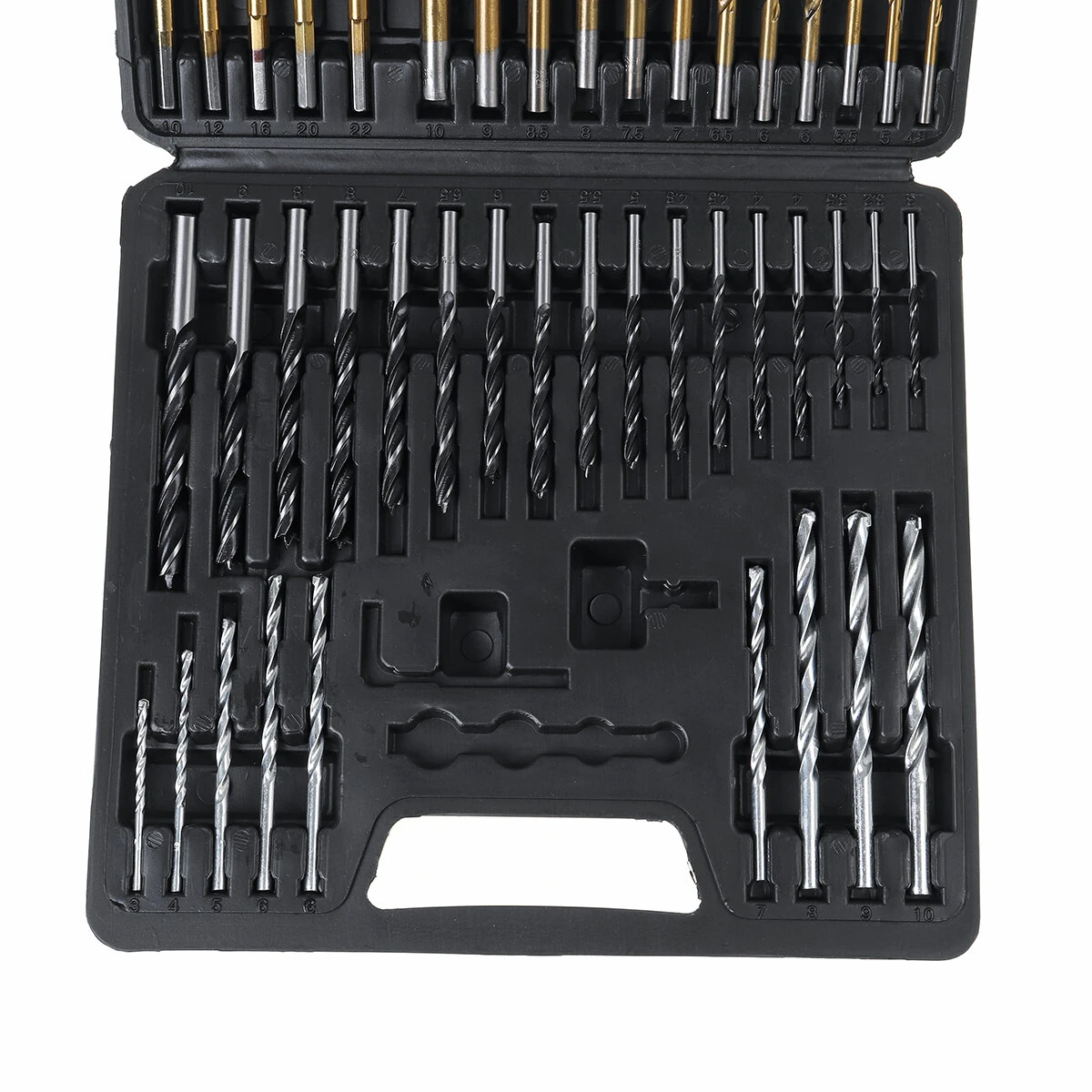 Titanium Coated HSS Drill Bit Set - 60Pcs Metal & Brick Twist Drill Bits - Image 3