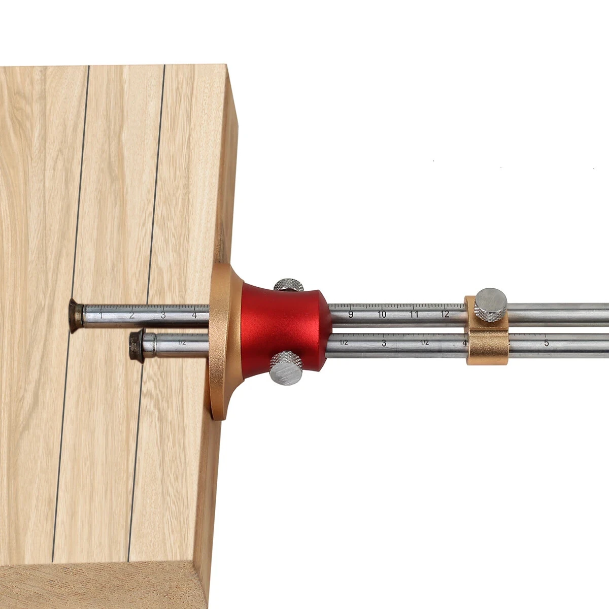 Double Shaft Wheel Marking Gauge - Wood Scriber & Mortise Gauge for Woodworking - Image 3