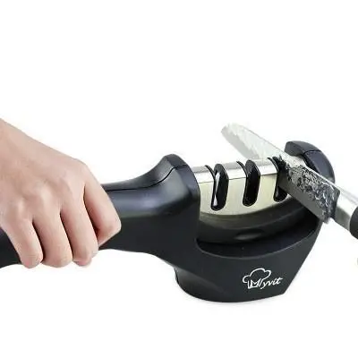 Knife Sharpener 3 Stage - Professional Sharpening Stone with Tungsten Diamond & Ceramic - Image 3