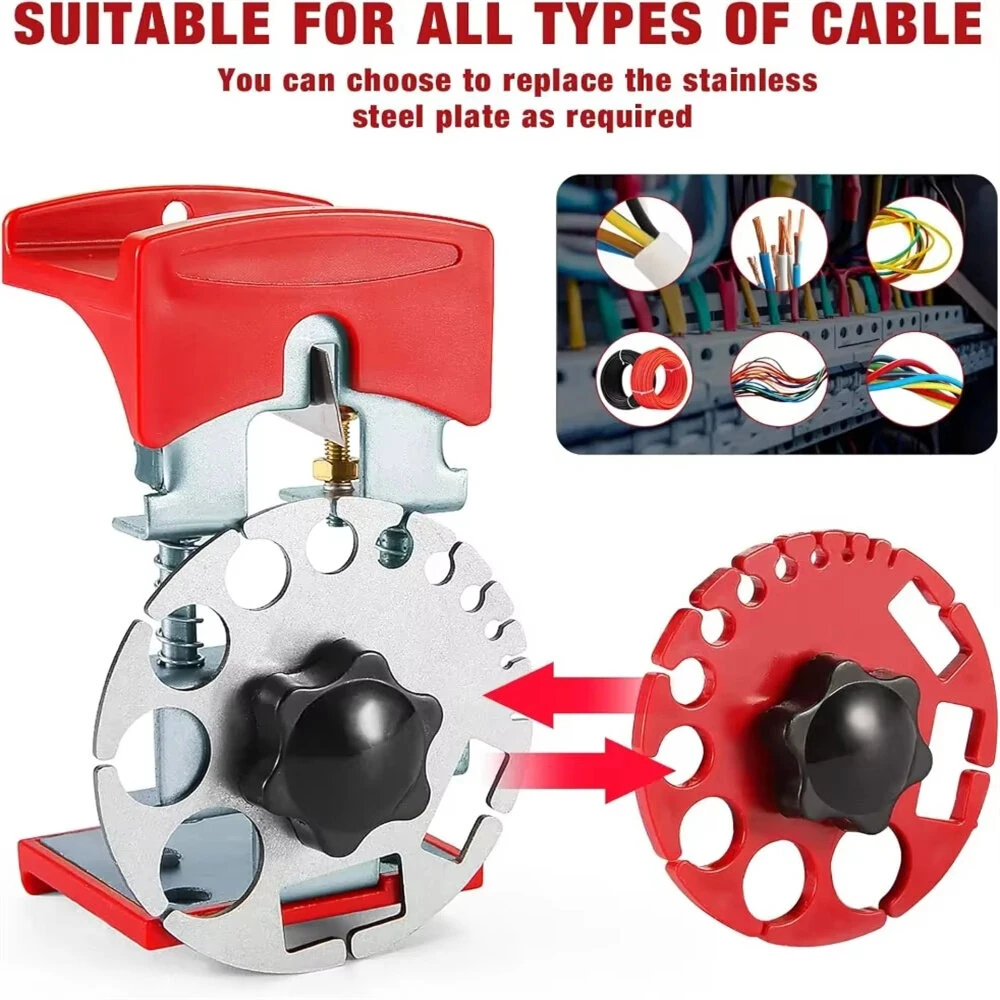Universal Handheld Quick Wire Stripper Machine | Cable Cutter Pliers Tool with 10 Blades - Image 4