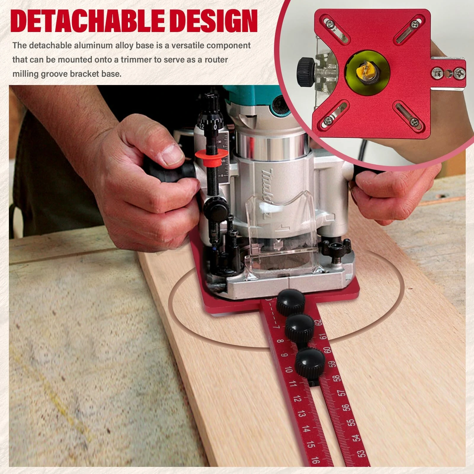3in1 Router Table Milling Circle Bracket with Base | Multifunctional Circular Drilling Machine for Woodworking - Image 3