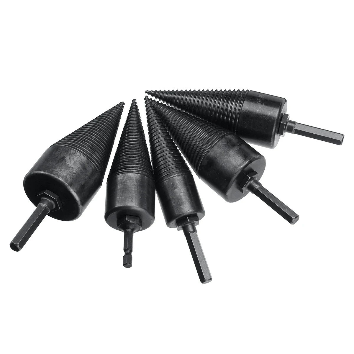 Firewood Splitter Drill Bit - Hex Shank Wood Splitting Cone Reamer | Router Bit - Image 3