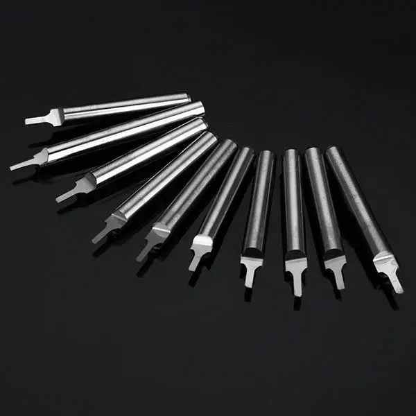 10pcs 3.175mm Shank 1.5x6mm Tungsten Steel Parallel Milling Cutter Bits for PCB Drilling - Image 4