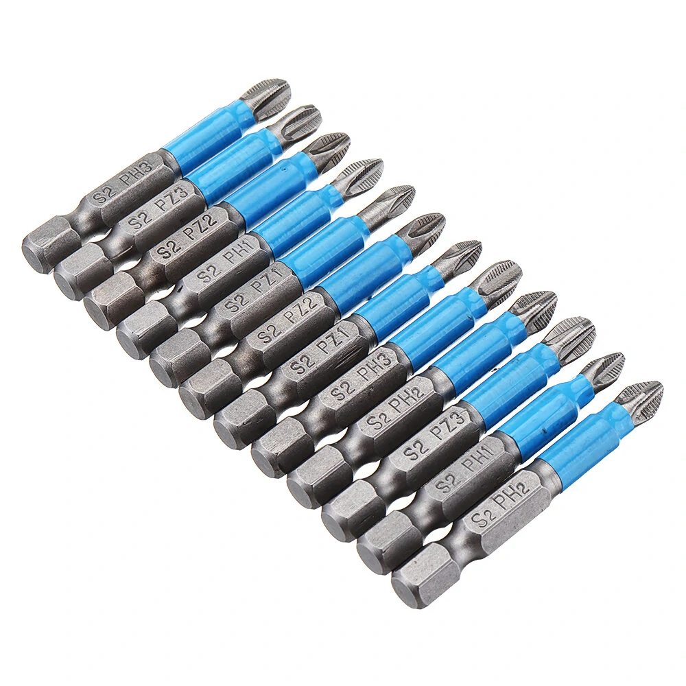Drillpro 12pcs 1/4 Inch Hex Impact Screwdriver Bits | PH2 Phillips Magnetic Anti-Slip - Image 4