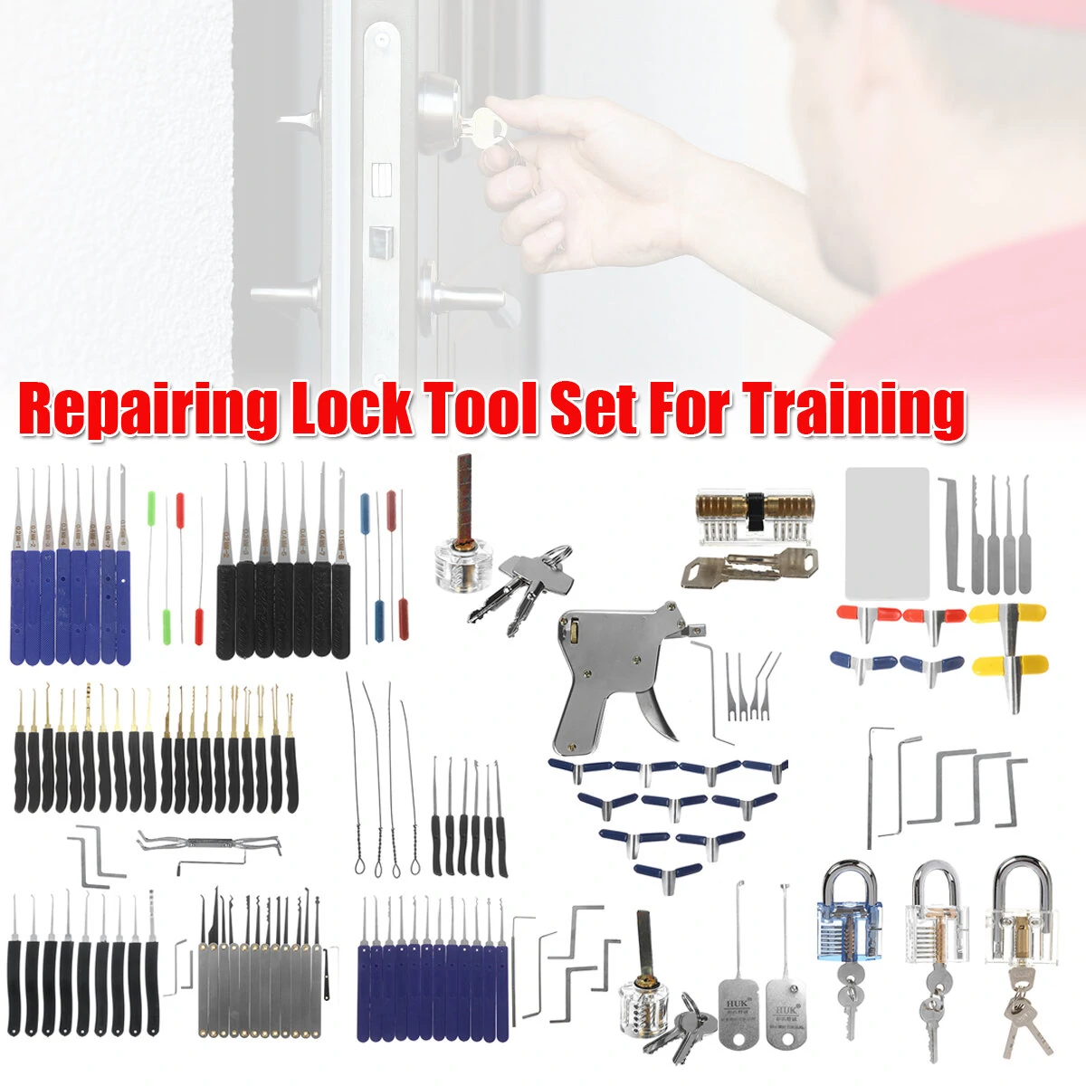 Lock Repair Tool Set - Manual Lock Picks & Padlocks Repair Kit - Image 4