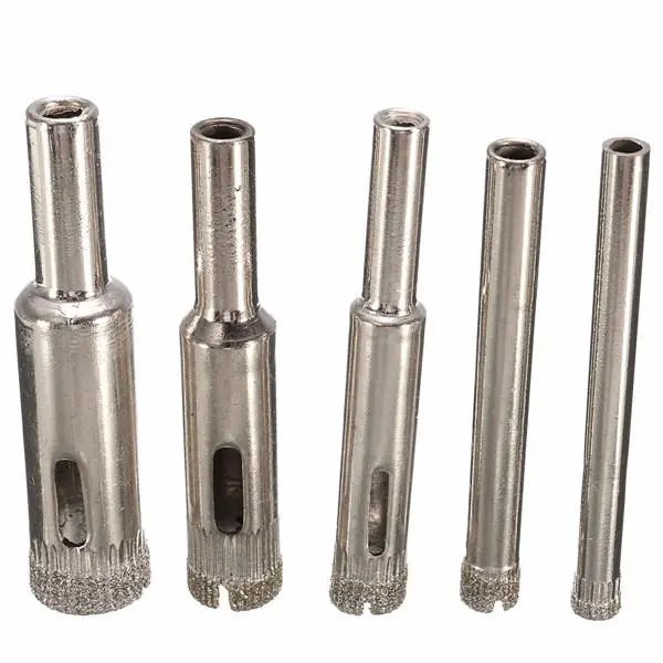 Diamond Hole Saw Drill Bit Set - 5pcs 5-12mm for Tile Ceramic Glass - Image 2