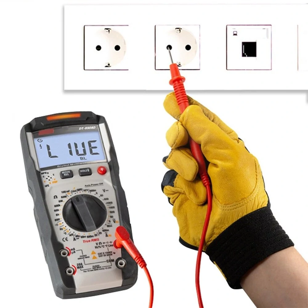 CEM DT-8908D TRMS Multimeter | 6000 Counts NCV | Measures Temp & Frequency - Image 3