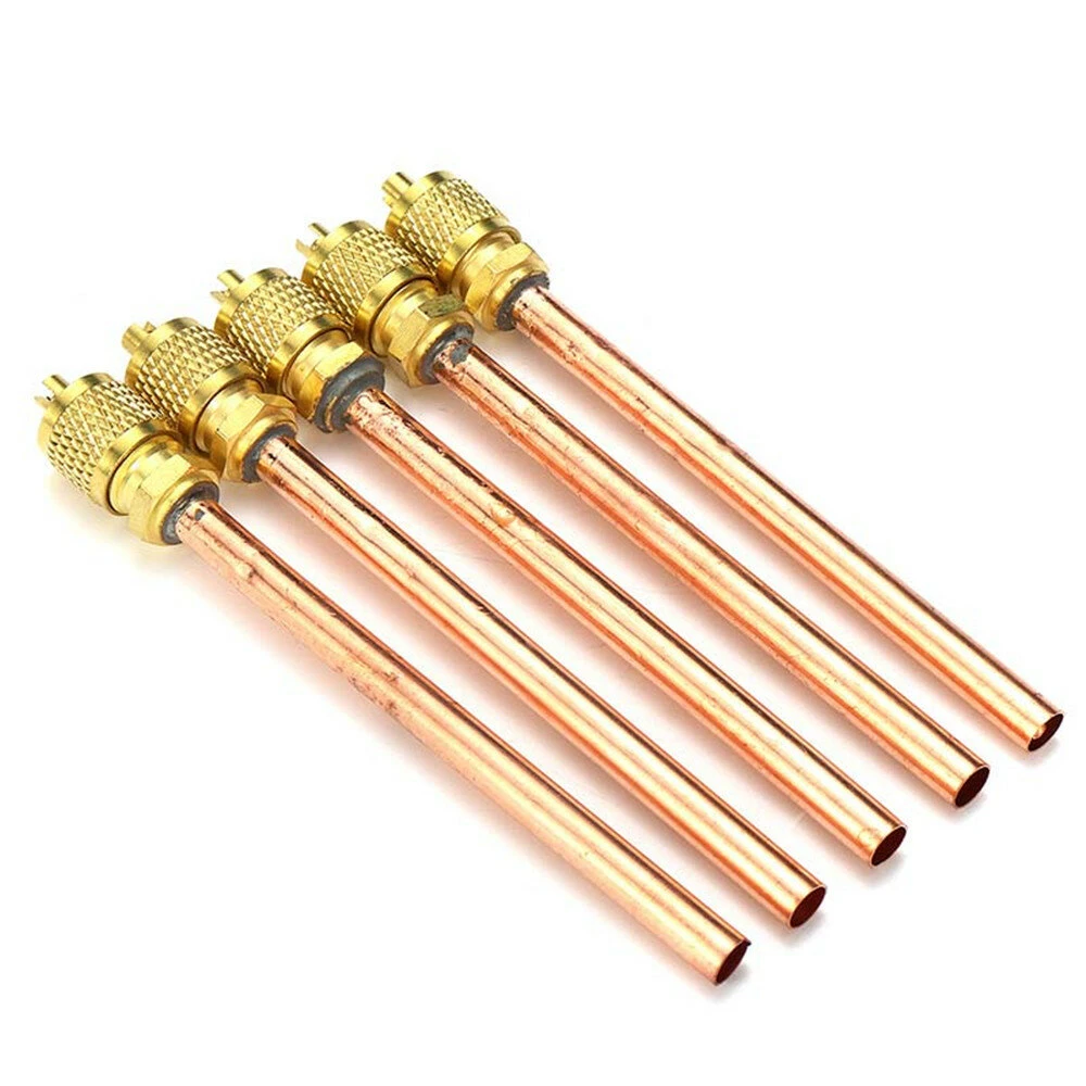 5pcs 1/4 Inch Metal One-way Air Valve | AC Refrigeration Service Access Valve - Image 3