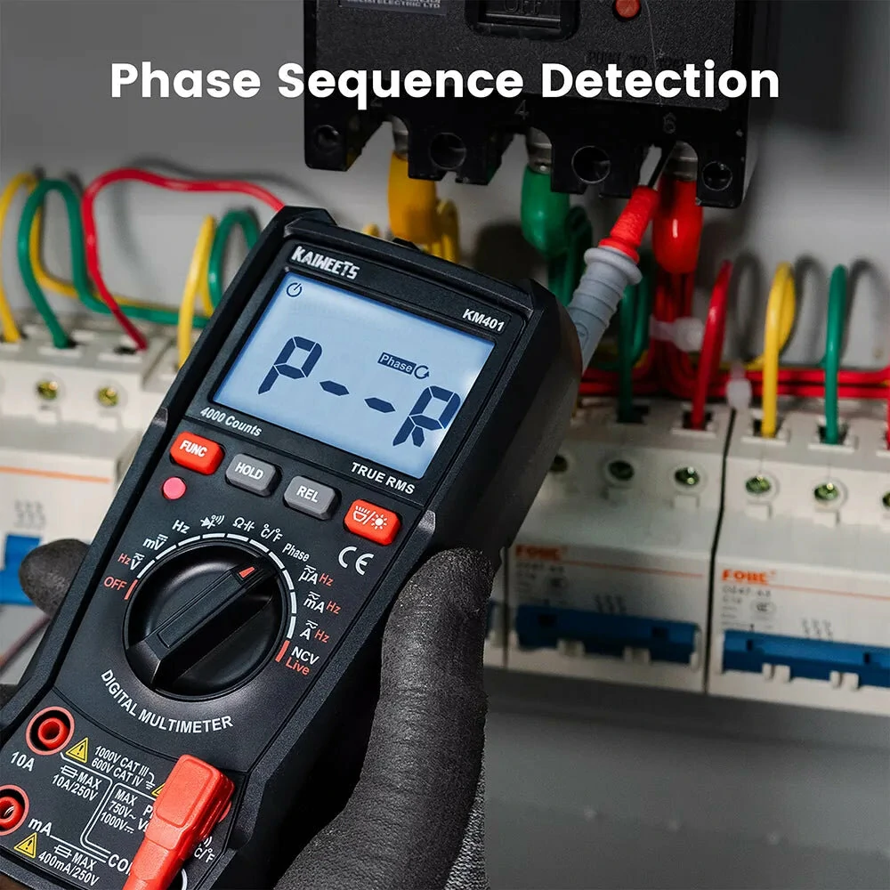 KAIWEETS KM401 Digital Multimeter | AC/DC Voltage Tester with Data Hold & Backlight - Image 4