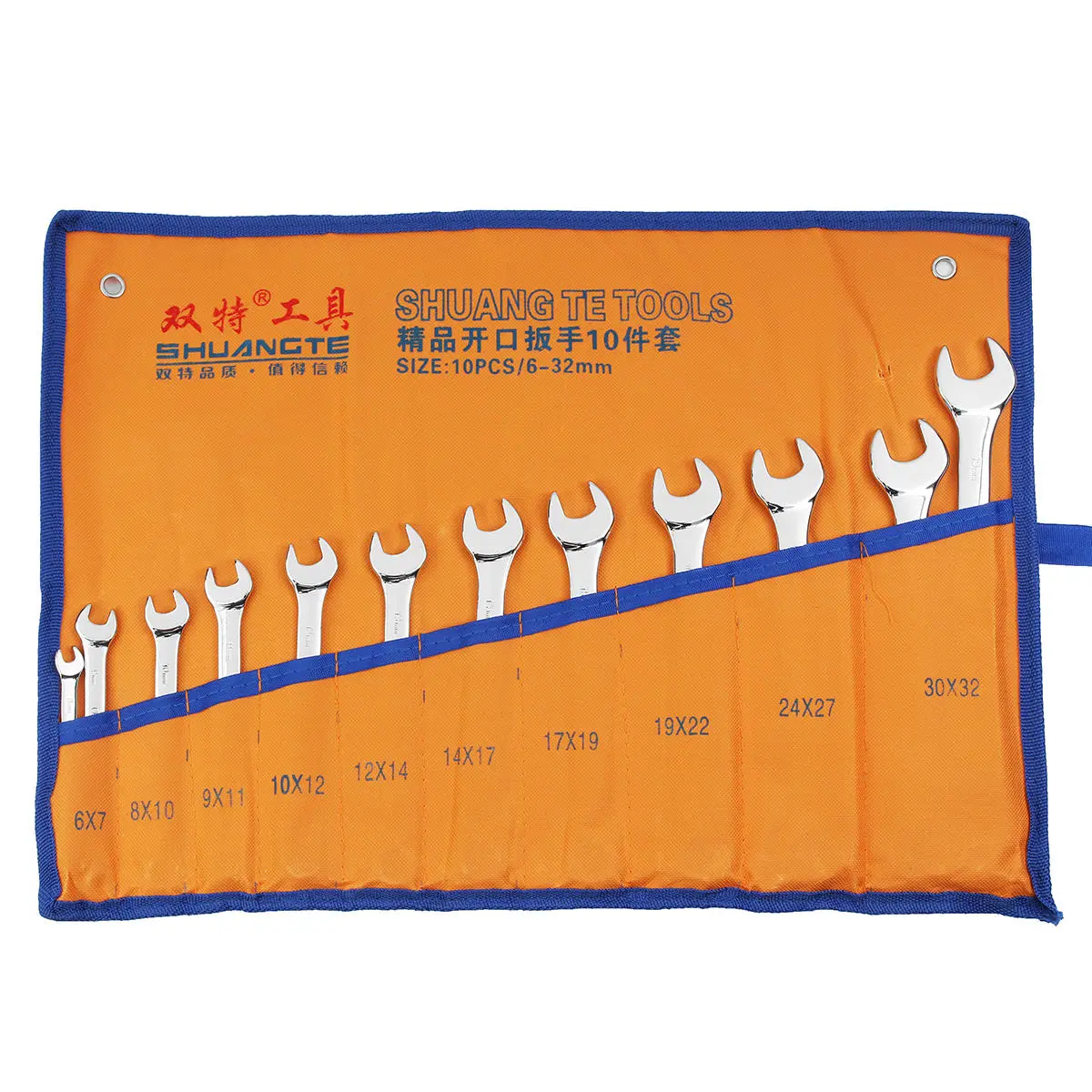 12pcs Spanner Wrench Set | Chrome Vanadium Steel | 6-19mm Polished Tool Kit - Image 2